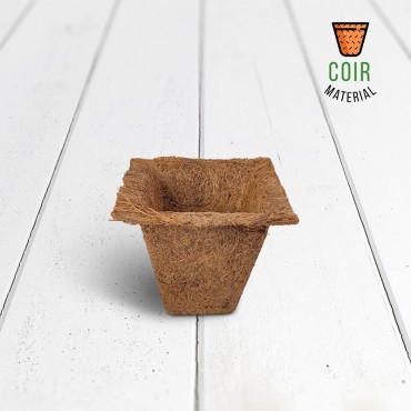 Square Coir Pot Small
