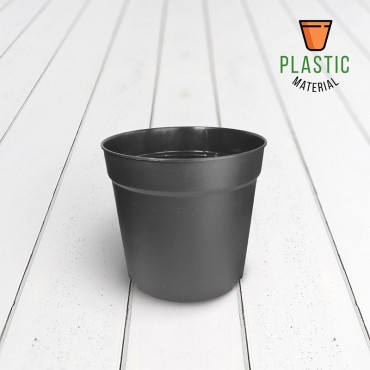 Black Round Planter Big