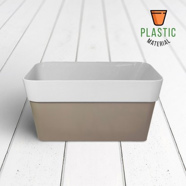 Rectangle Planter White