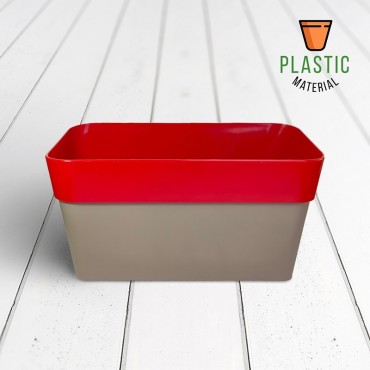 Rectangle Planter Red