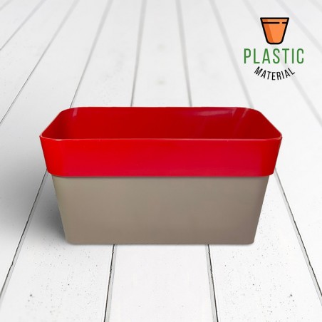 Rectangle Planter Red