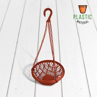 Round Hanging Planter Brown